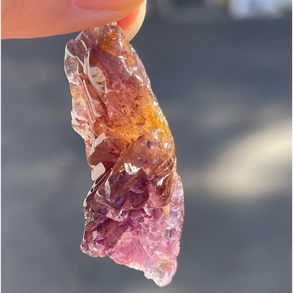 Raw Super Seven Pendant Natural Super Seven Gemstone Crystal Purple Pendant - Picture 9 of 11
